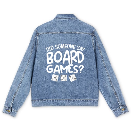Funny Board Game Gifts For Men Women Card Gamer Men's Denim Jackets