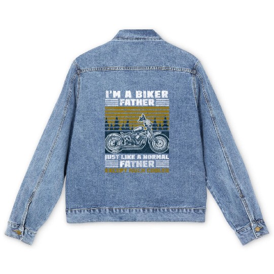 Motorbike Chopper Racing Cross Men's Denim Jackets