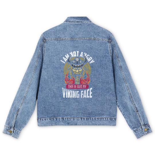 Vikings Mythology Valhalla People Men's Denim Jackets
