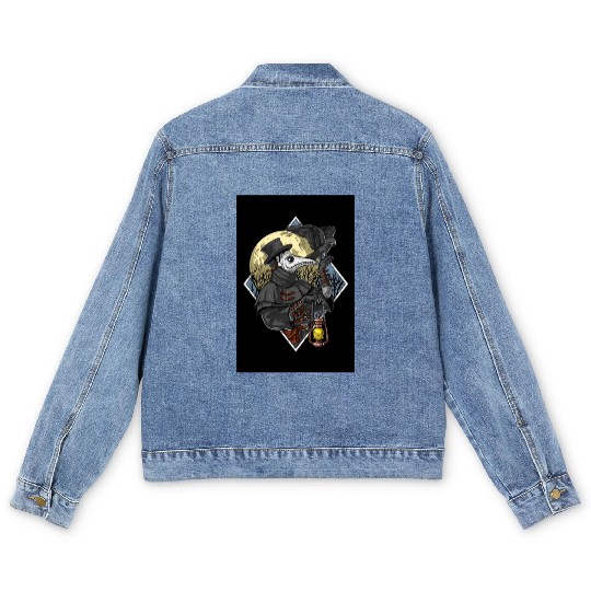 Plague Doctor Men's Denim Jackets
