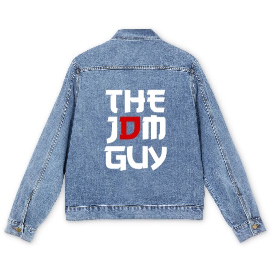 The JDM Guy japanese flag car lover drift race Men's Denim Jackets