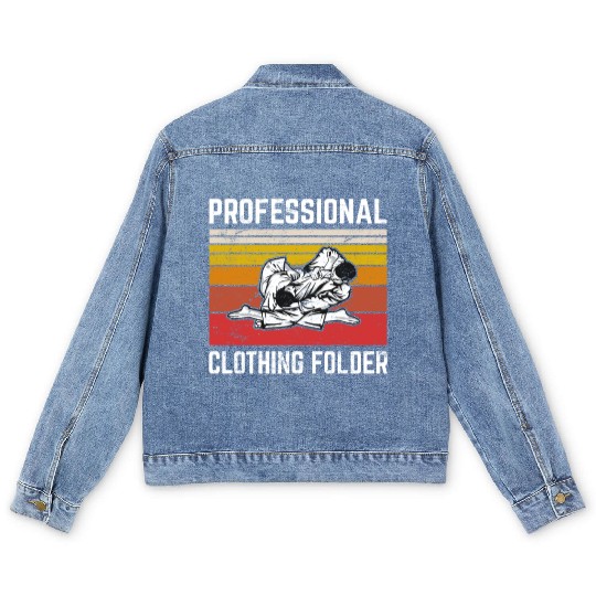 Professional Clothing Folder BJJ JuJitsu Brazilian Men's Denim Jackets