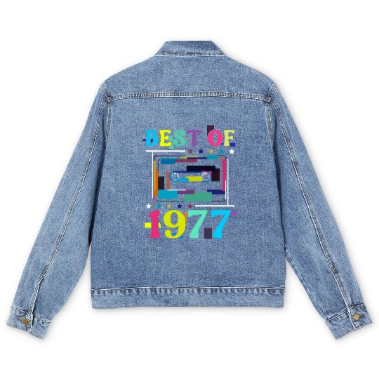 Best Of 1977 | Birthday Men's Denim Jackets | Birthday Retro