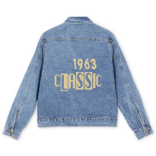 CLASSIC RETRO MADE IN 1963 55TH BIRTHDAY GIDTS 55 Men's Denim Jackets