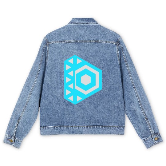 Letter D Logo Robot Men's Denim Jackets