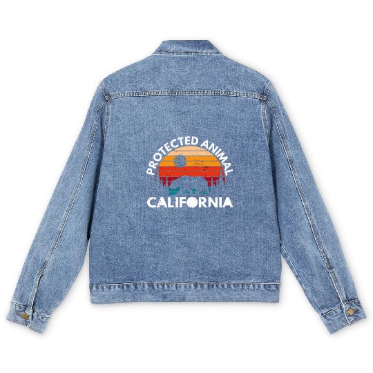 California Bear Retro Men's Denim Jackets
