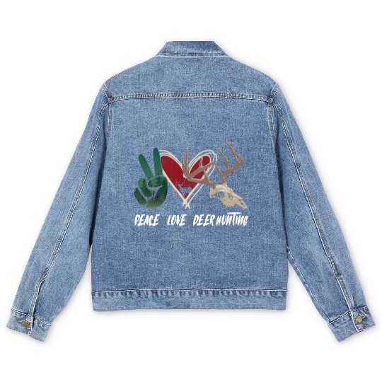 Buck Deer Hunting Hunter Girl Men's Denim Jackets