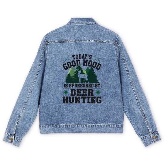 Buck Deer Hunting Hunter Today's Men's Denim Jackets