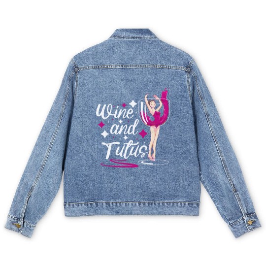 Ballet Ballerina Dance Dancer Dancing Ballet Gift Men's Denim Jackets