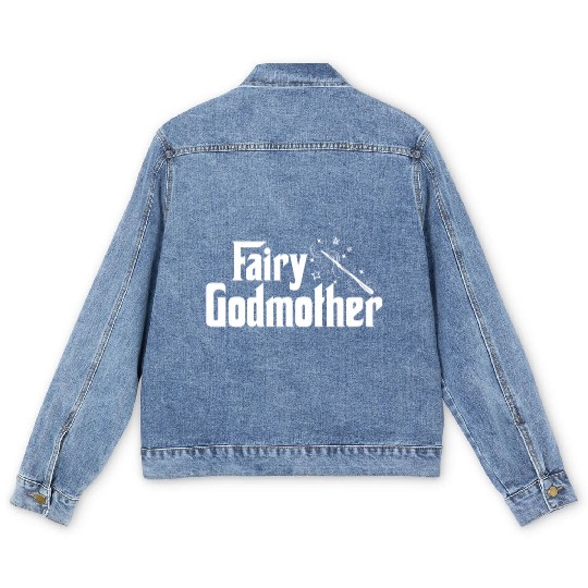 Fairy Godmother Cute Wand Star Spell Fantasy Gift Men's Denim Jackets
