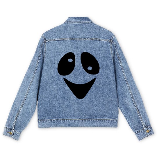 Halloween Scary Ghost Face Costume Men's Denim Jackets