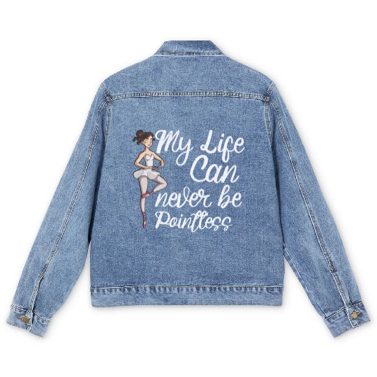 Ballet Ballerina Dance Dancer Dancing Ballet Gift Men's Denim Jackets