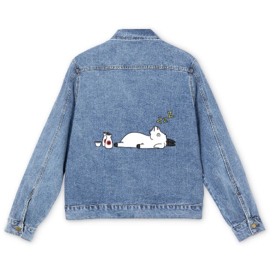 Goat Sake Drunk Men's Denim Jackets