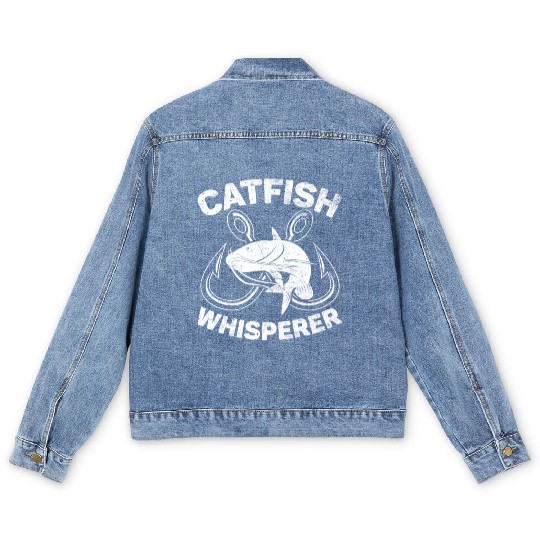 Catfish Whisperer - Wels Catfish Hunter Men's Denim Jackets