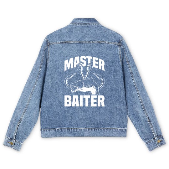 Master Baiter - Wels Catfish Hunter Men's Denim Jackets