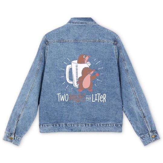 Two Moles Per Liter Science Experiment Laboratory Men's Denim Jackets