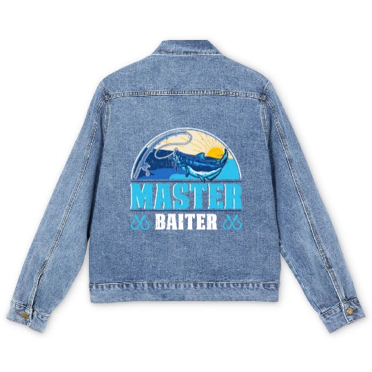 Master Baiter - Wels Catfish Hunter Men's Denim Jackets