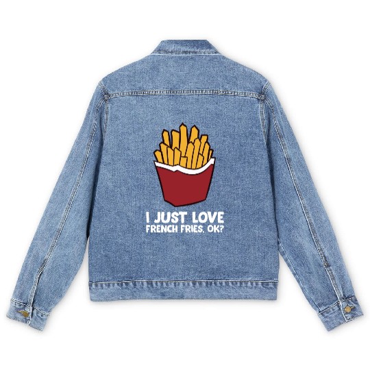 Fries - I just love french fries, ok? Men's Denim Jackets