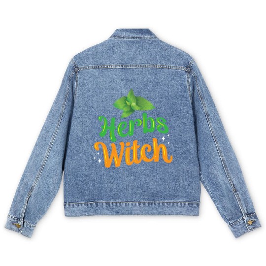 Herbs Witch Herbalism Herb Gardening Herbalist Men's Denim Jackets