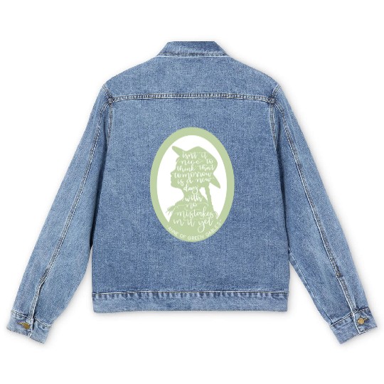 Anne of Green Gables Quote Men's Denim Jackets