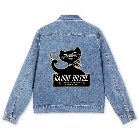Vintage Japanese Cat Brand Hotel Men's Denim Jackets