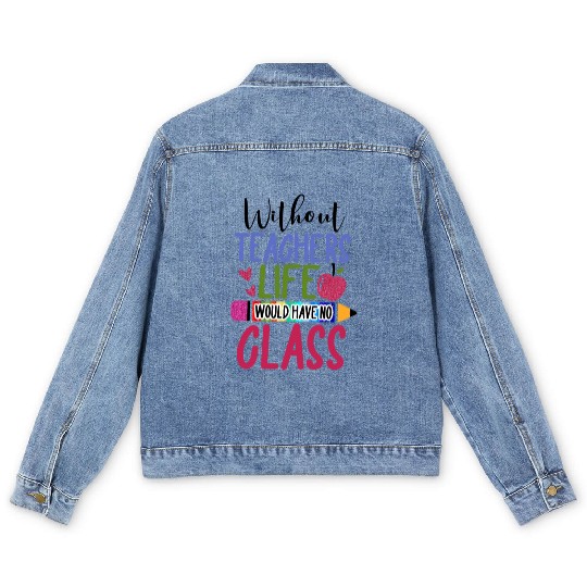 Teacher Men's Denim Jackets, teacher