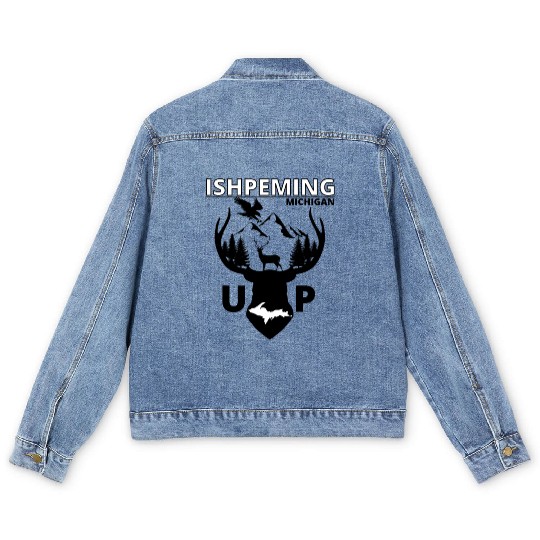 Ishpeming Michigan Upper Peninsula Men's Denim Jackets
