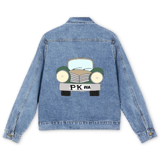 Old Car Khaki Afrikaans PK wa Men's Denim Jackets