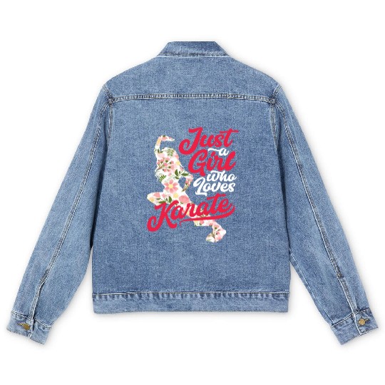 Flowers Karate Woman Girl Men's Denim Jackets
