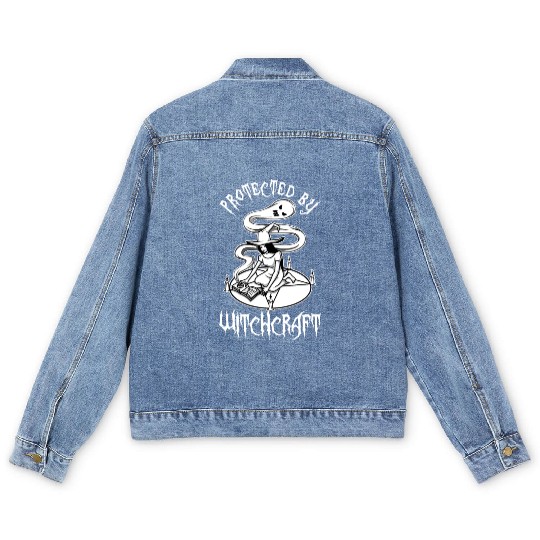 Protected By Witchcraft Men's Denim Jackets