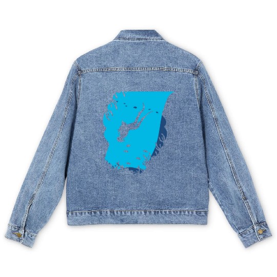 Scuba Diving Men's Denim Jackets