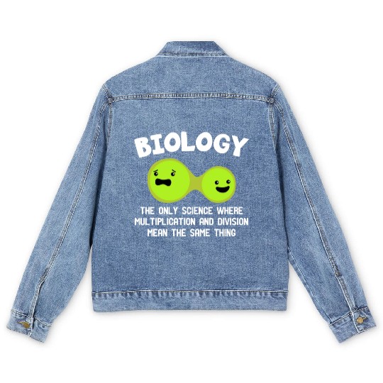 Microbiology Virus Gene Teaching Biology Teacher Men's Denim Jackets