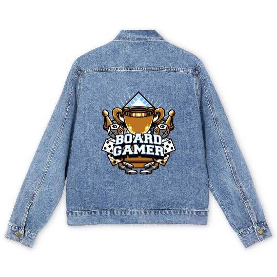 Board Gamer Men's Denim Jackets