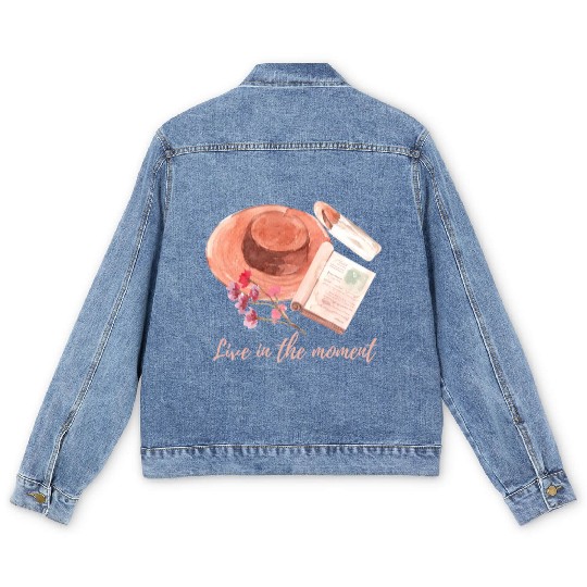 Live in the moment Men's Denim Jackets