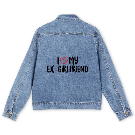 I Love My Ex-Girlfriend Men's Denim Jackets