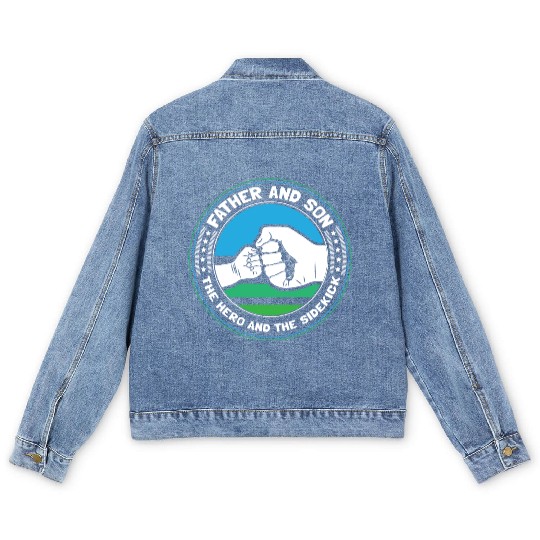 Father And Son Newborn Family Men's Denim Jackets