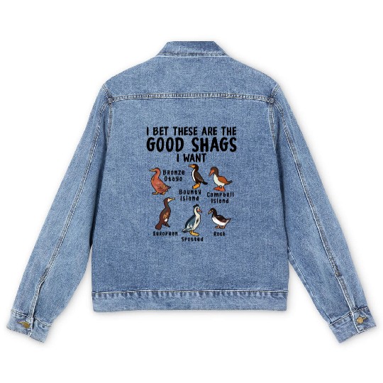 Funny Good Shags Goose Farm Animal Goose Men's Denim Jackets