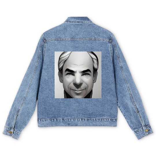 Larry Page comics Men's Denim Jackets