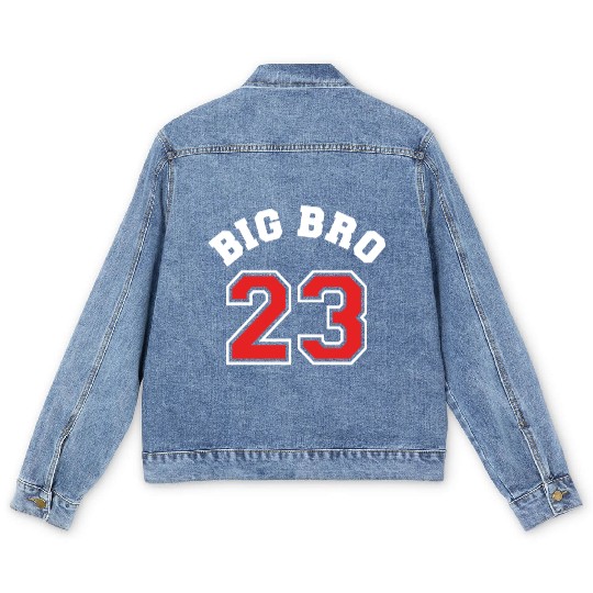 Big Bro 2023 Big Brother Baby Pregnancy Birth Boy Men's Denim Jackets