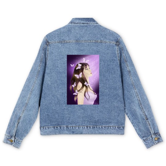 BTS Butterfly Fan Girl Men's Denim Jackets