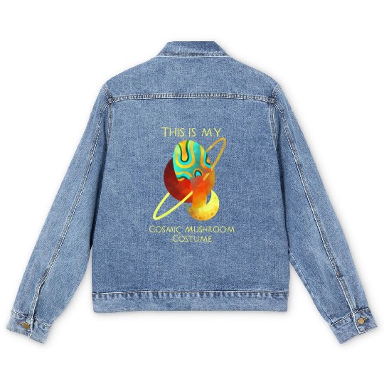 Halloween Costume Psychedelic Mushroom Men's Denim Jackets