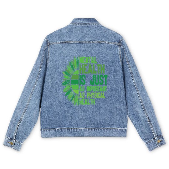 You Are Not Alone Mental Health Awareness Men's Denim Jackets