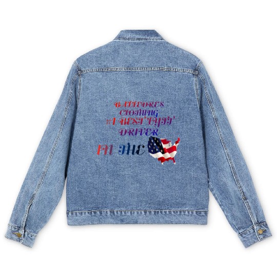 #1 Lyft Driver in the USA Men's Denim Jackets