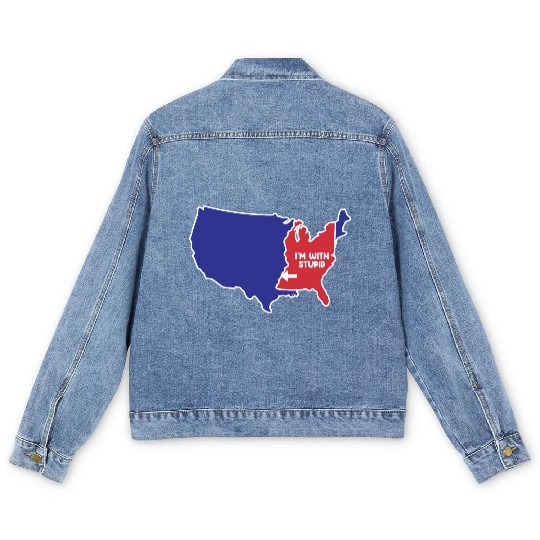 Mississippi Design for patriotic Mississippians Men's Denim Jackets
