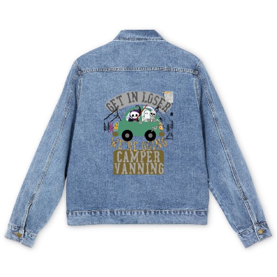 Get in loser we're going camper vanning Men's Denim Jackets