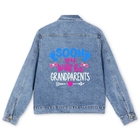 We Will Become Grandparents, Be Grandparents Men's Denim Jackets
