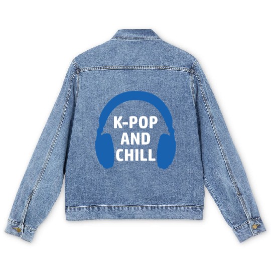 K-pop and Chill Saranghae Korean pop music Men's Denim Jackets