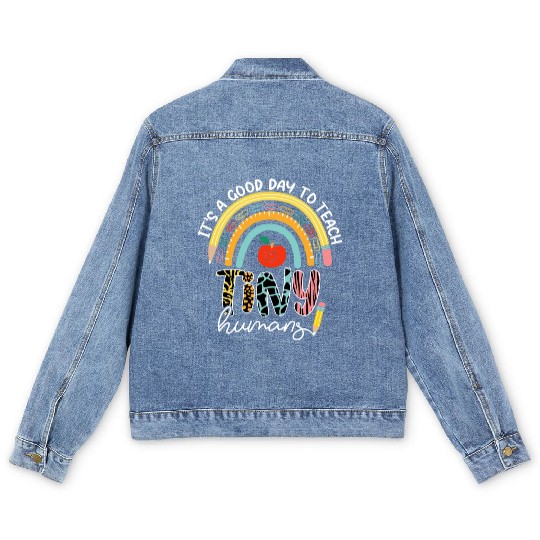 It's A Good Day To Teach Tiny Humans Men's Denim Jackets, No 2/2