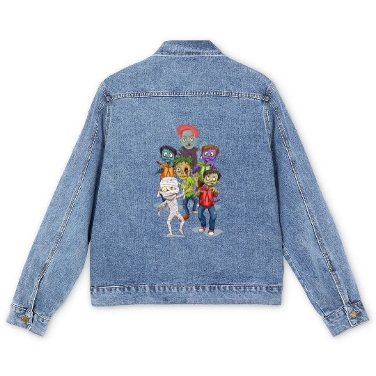 Halloween scary Men's Denim Jackets