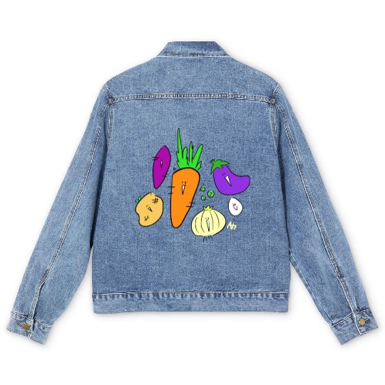 Vegetable friends Men's Denim Jackets